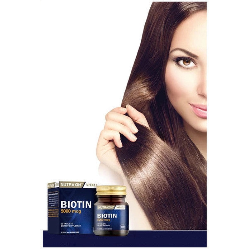 Nutraxin Biotin 5000Mcg 30 Tablets