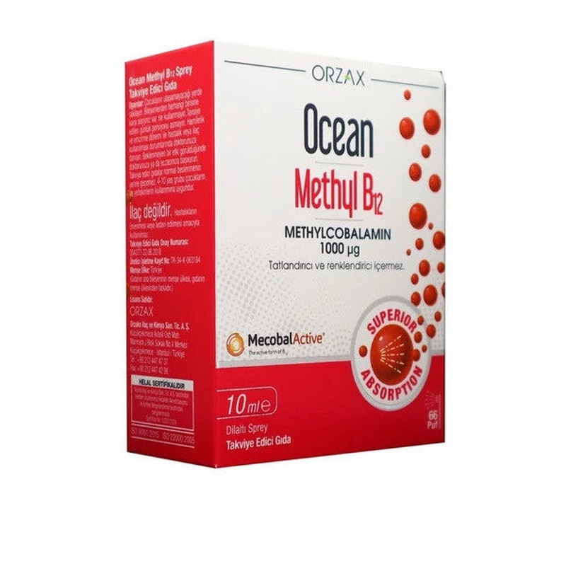 Ocean Methyl Cobalamin B12 Sprey 10 Ml