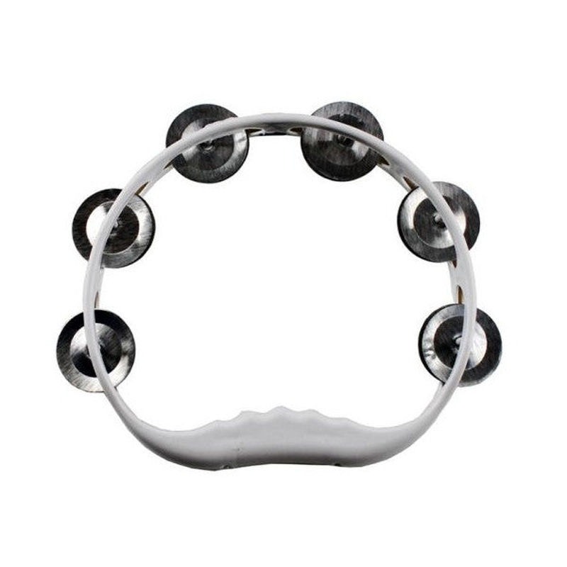 Tambourine with a Hollow White Bell of Spades