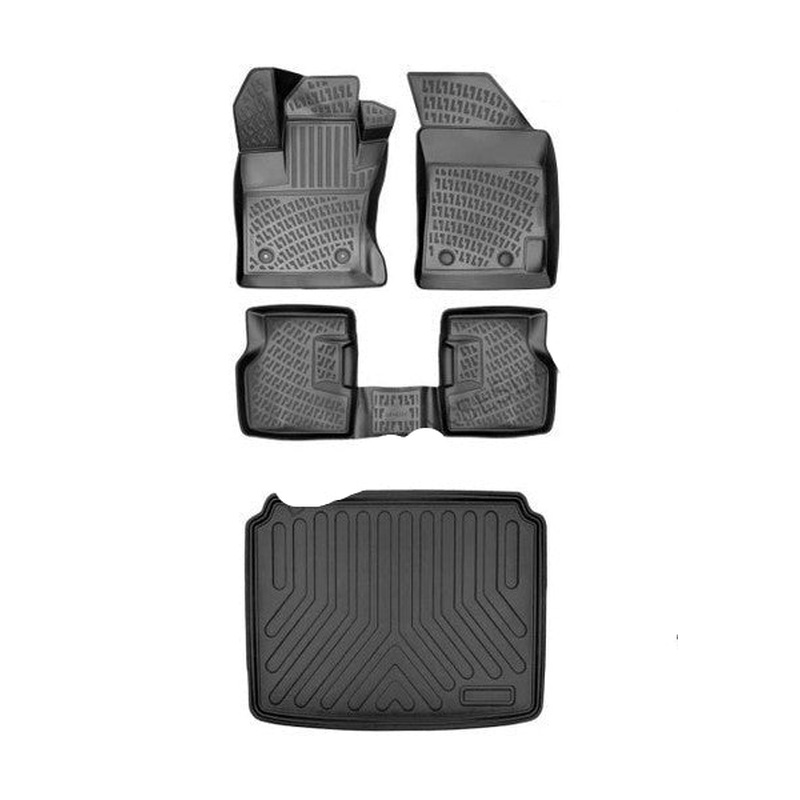 Floor Mats and Cargo Liner for Volkswagen Caddy 2016-2020 3D