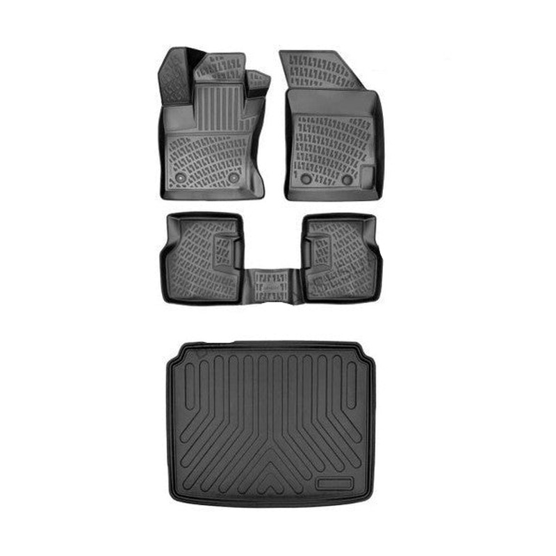 Floor Mats and Cargo Liner for Volkswagen Passat B8 Impression 2019 or Newer 3D