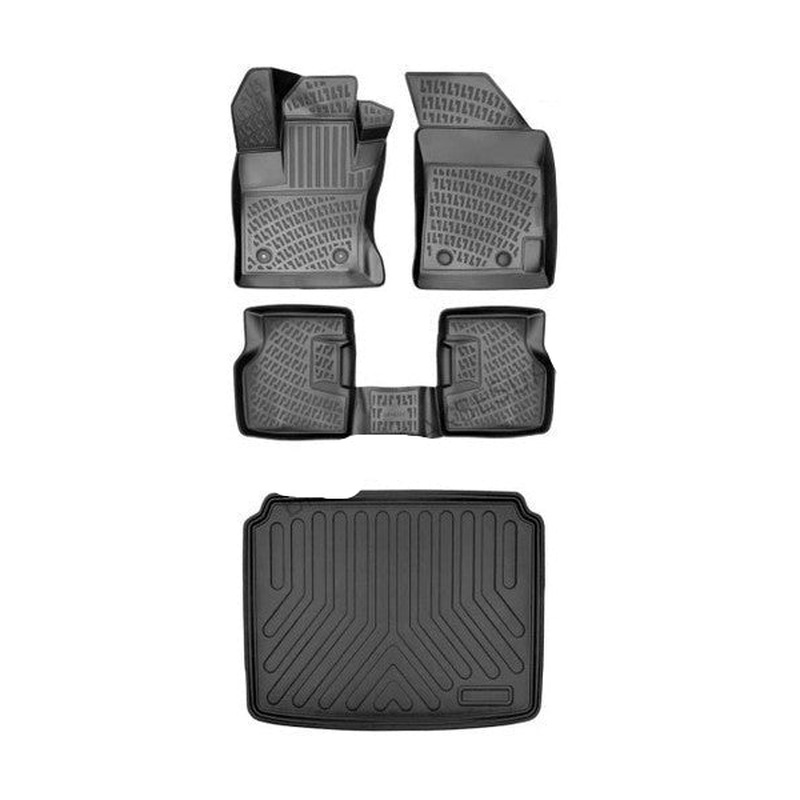 Floor Mats and Cargo Liner for Volkswagen T-Cross 2019 or Newer 3D