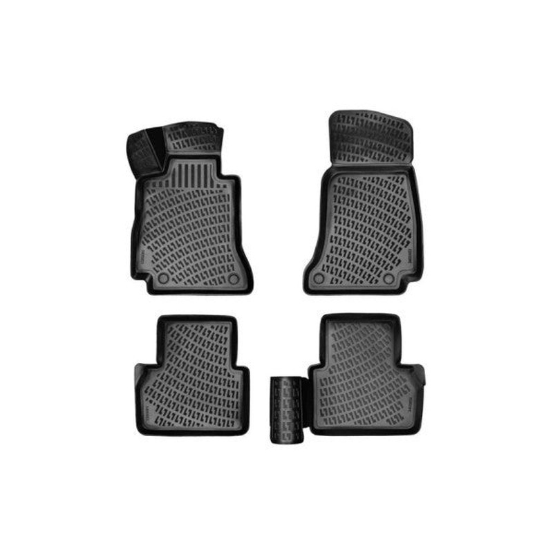 Floor Mats for Mercedes E-Class C238 Coupe 2017 or Newer 3D Black