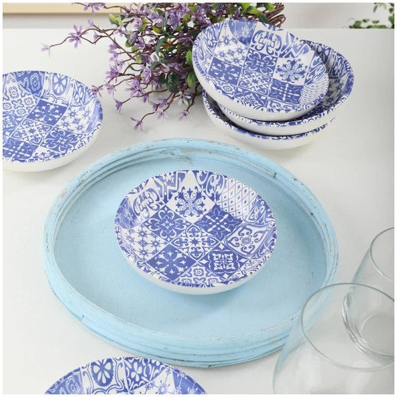 Keramika Keraart Blue Ring Snack / Sauce Bowl 13 Cm 6 Pieces - 17926