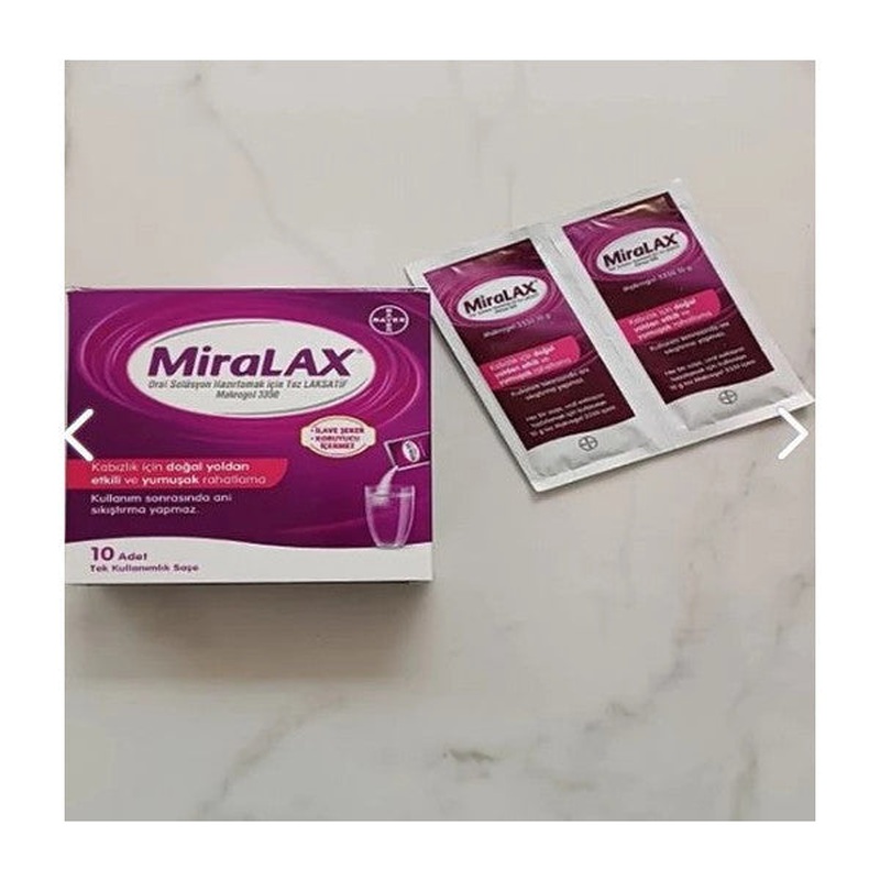 Miralax Oral Solution Macrogol 3350 Single Use 10 Sachets