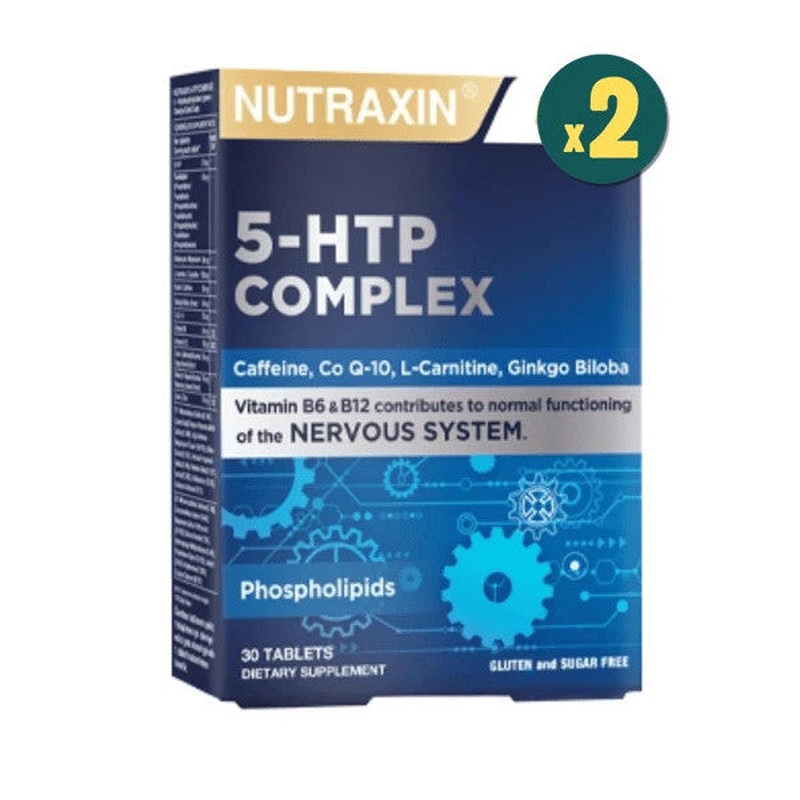 Nutraxin 5-Htp Complex Supplementary Food 30 Tablets 2 Pieces