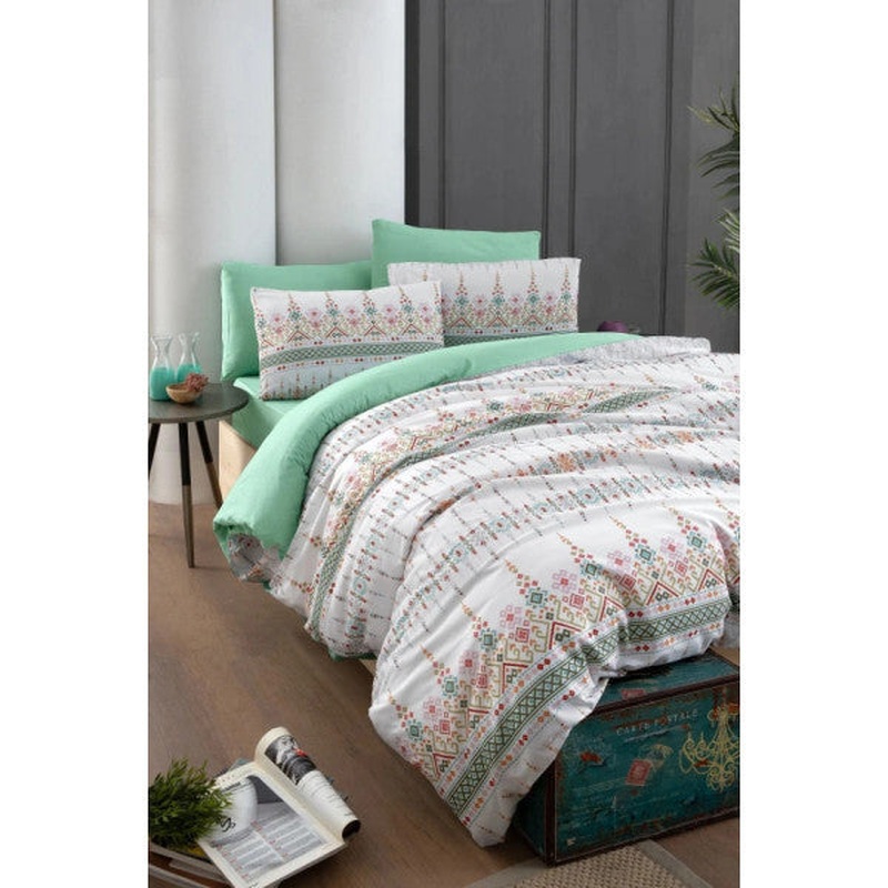 Double Duvet Cover Set With Fitted Sheet Estilla