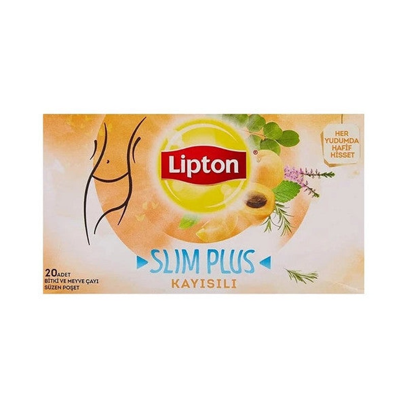 Lipton Form Plus Apricot 20 Pcs Glass Tea Bag X 4 Pieces