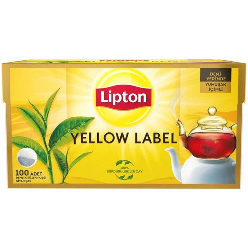 Lipton Yellow Label Black Filtering Tea Bag 100 X 3.2 G