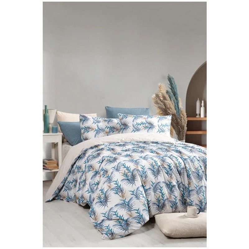 Monblue Double Duvet Cover Set With Fitted Sheet