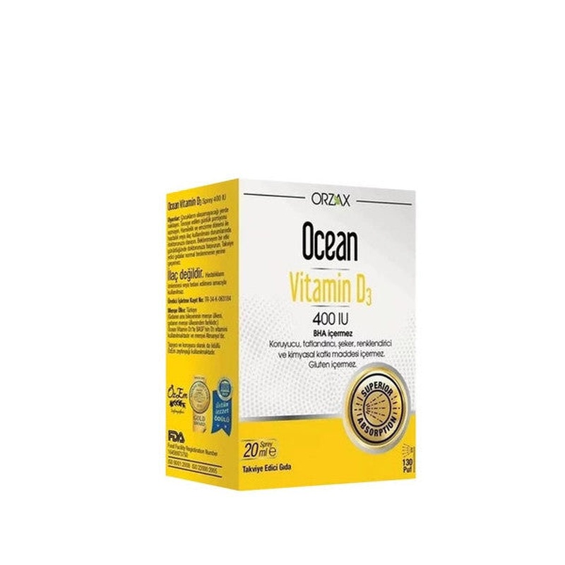 Ocean Vitamin D3 400 Iu Spray 20 Ml