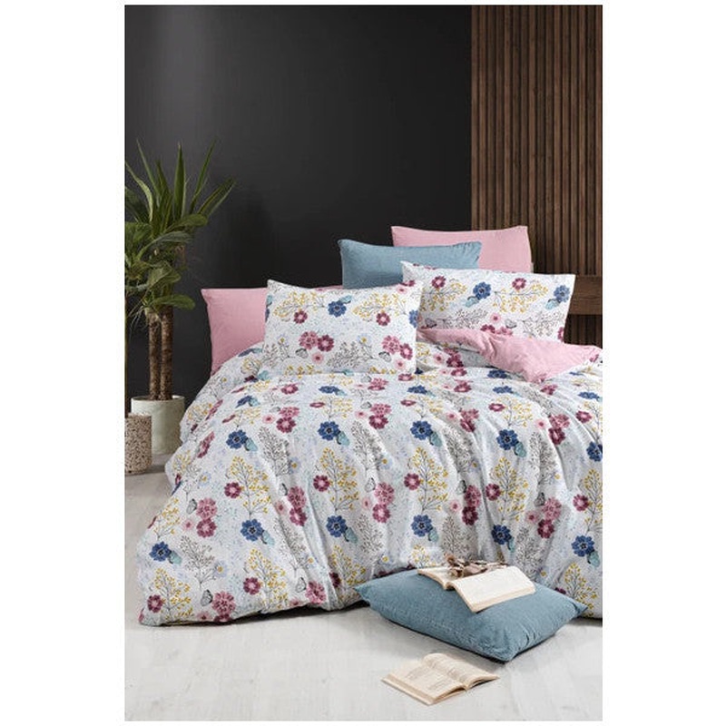 Oillet Double Duvet Cover Set With Fitted Sheet