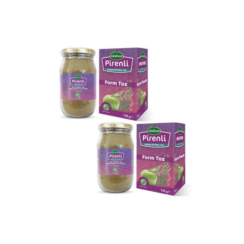 Pyrene Form Powder Apple Powder Diet Support Product - 135 Gr - 2 Pieces