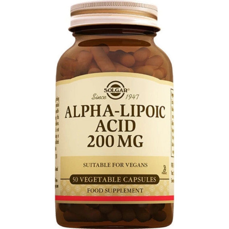 Solgar Alpha Lipoic Acid 200 Mg 50 Capsules
