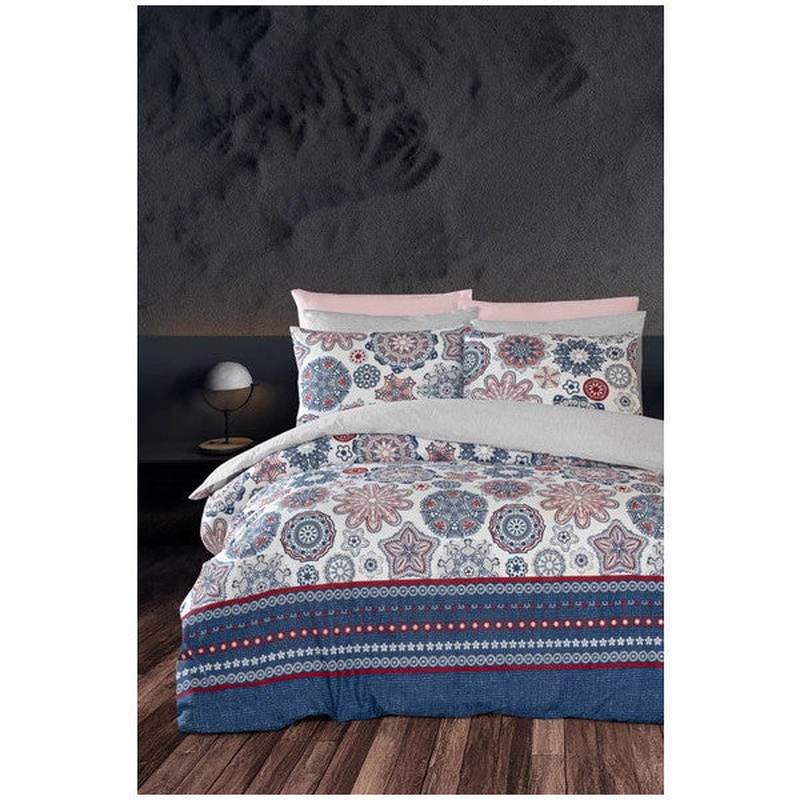 Star Double Duvet Cover Set With Fitted Sheet