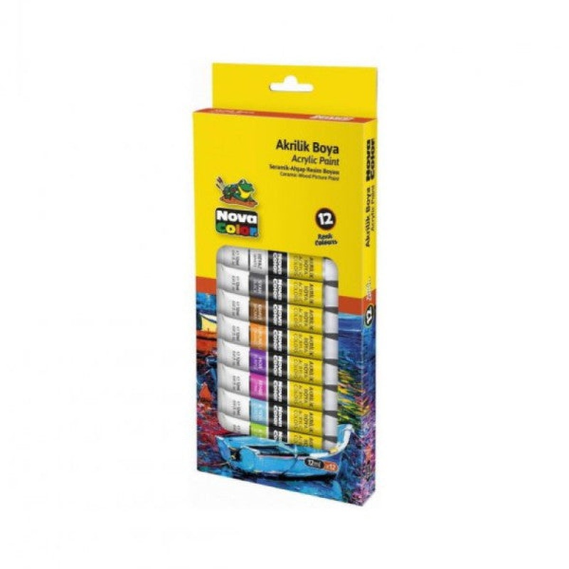 Nova Color Acrylic Paint Tup 12 Li 12 Ml Nc-2004
