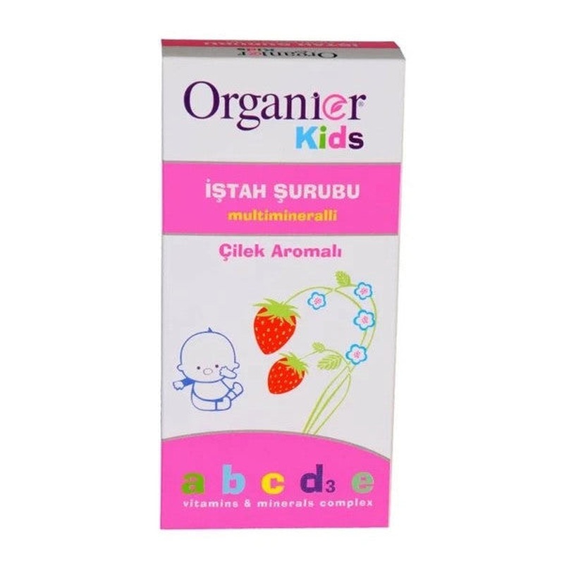 Organier Kids Strawberry Flavored Syrup 200 Ml
