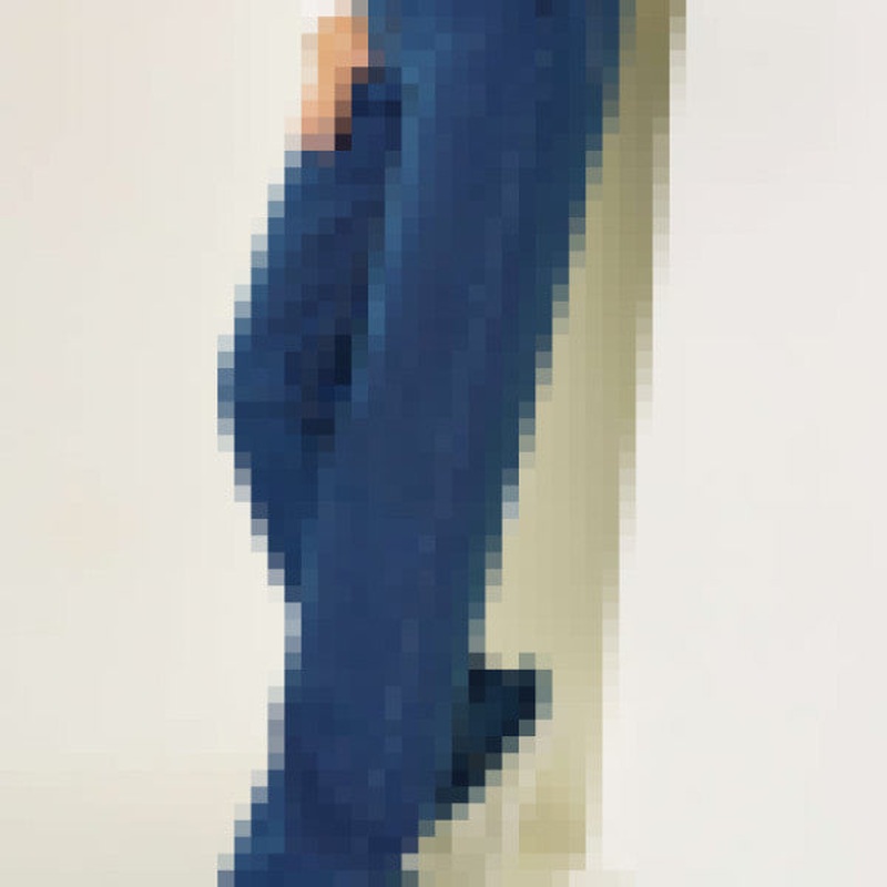 Tasseled Leg Palazzo Trousers Denim Blue