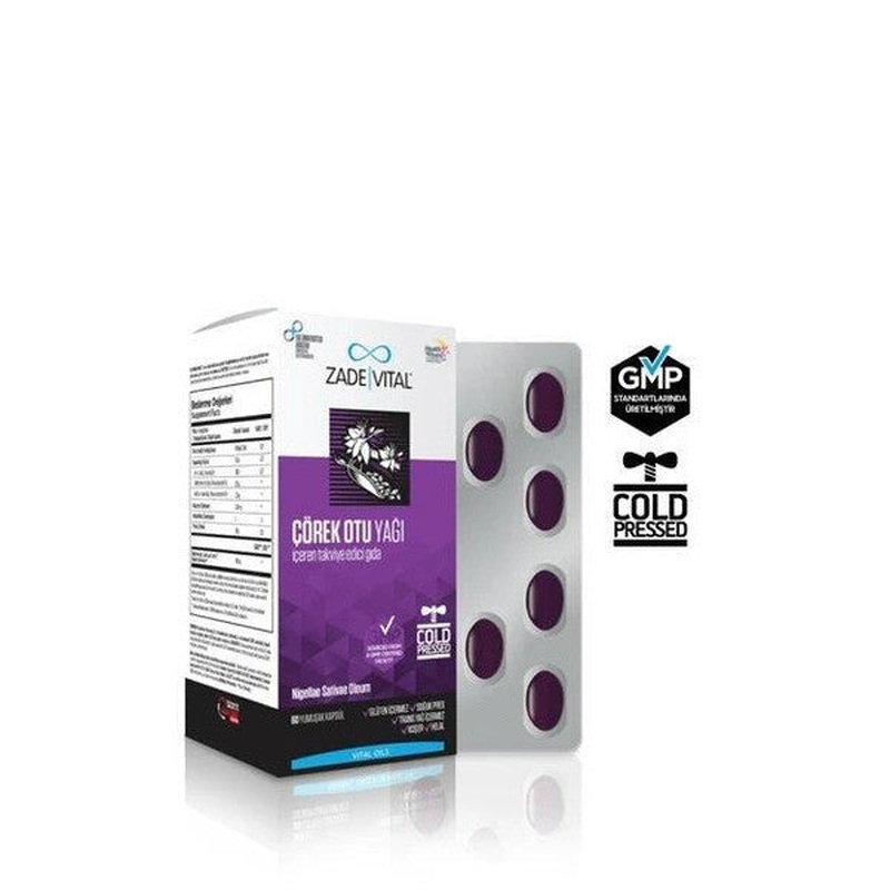 Zade Vital Black Cumin Oil 900 Mg 60 Capsules