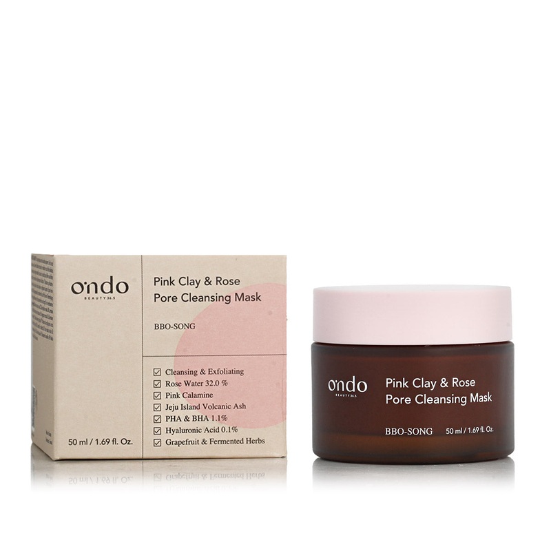 Ondo Beauty 36.5 BBO-SONG Pink Clay & Rose Pore Cleansing Mask 50 ml