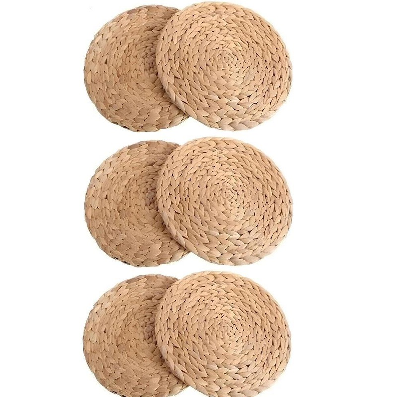 6 Piece Wicker Placemat 37 Cm