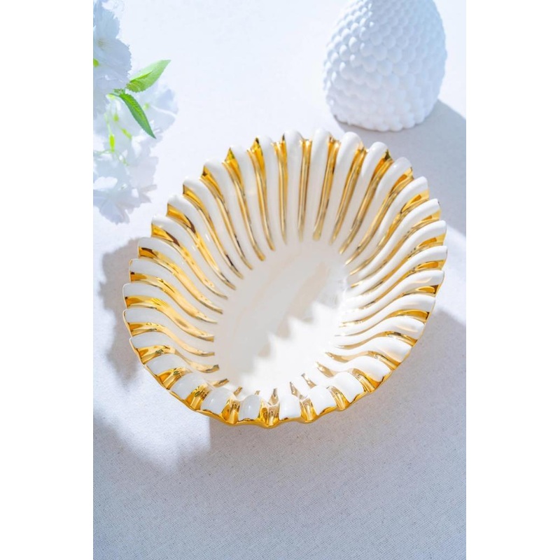 Alba Decorative Oval Presentation Plate - 32 Cm