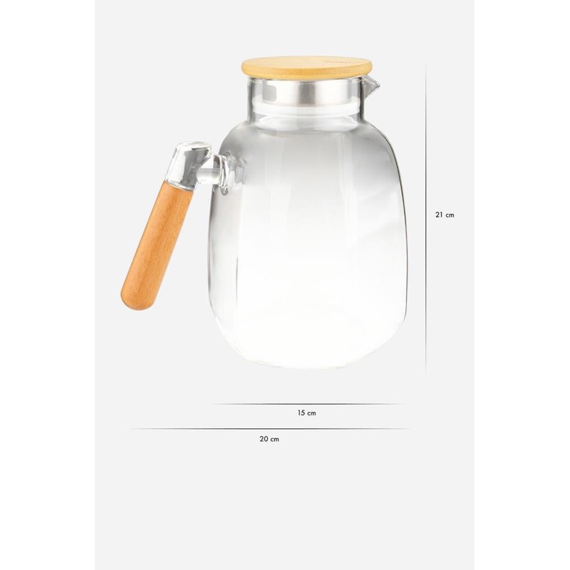 Bambum Care - Glass Pitcher With Bamboo Lid