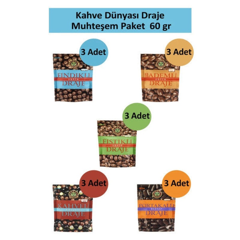 Kahve Dnyas Dragee Magnificent Package 60 Gr X 15 Pieces