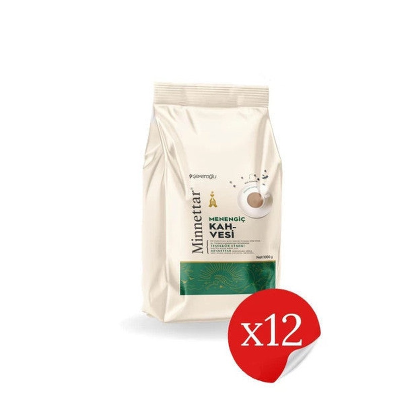 Minnettar Menengic Coffee Powder 12 X 1000 Gr (12 Pieces)