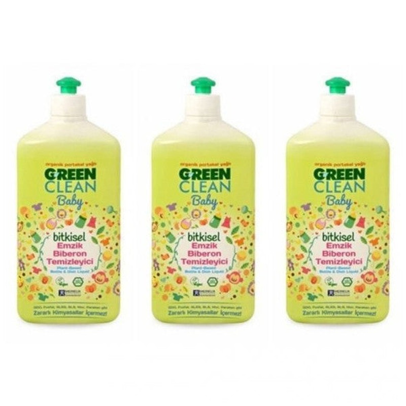 U Green Clean Baby Herbal Bottle Nipple Cleaner 3 X 500 Ml