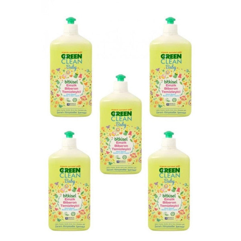 U Green Clean Organic Orange Oil Baby Bottle Nipple Cleaner 500 Ml 5 Pieces