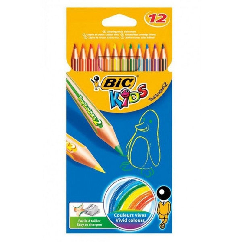 Bic Dry Color Tropicolors2 Full Size 12 Liquids 832566