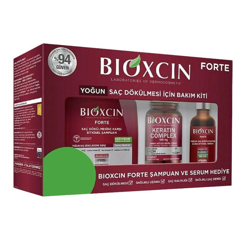 Bioxcin Forte Intensive Care Kit (Tablet + Shampoo + Serum)