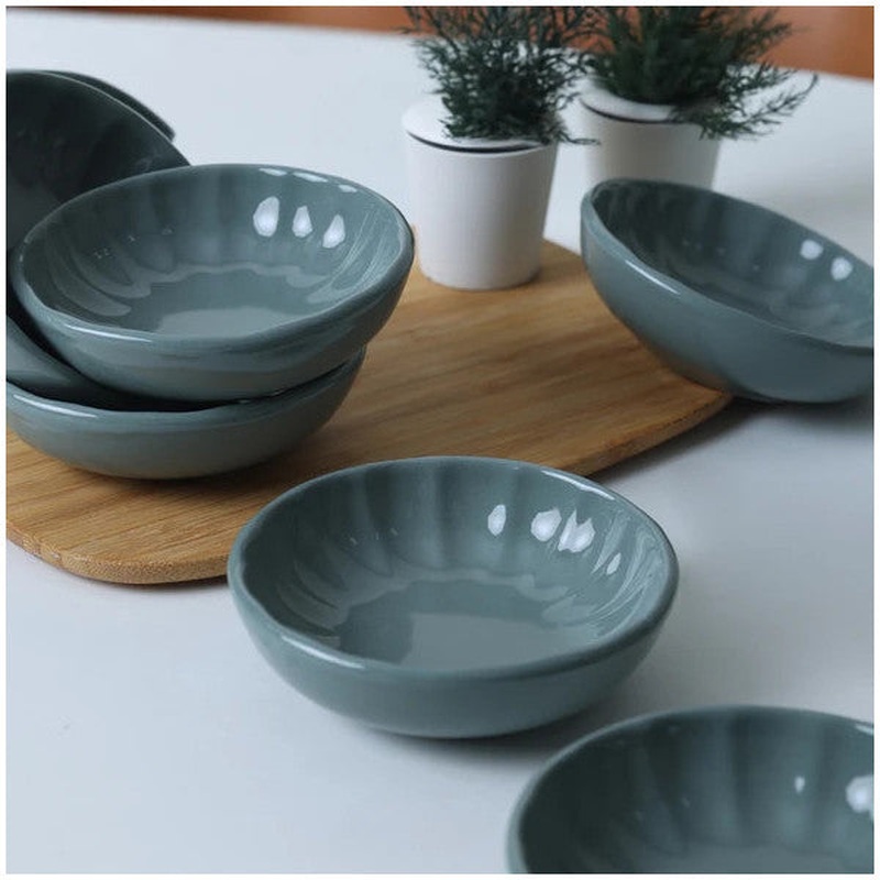Keramika Green Sirius Snack / Sauce Bowl 12 Cm 6 Pieces 326