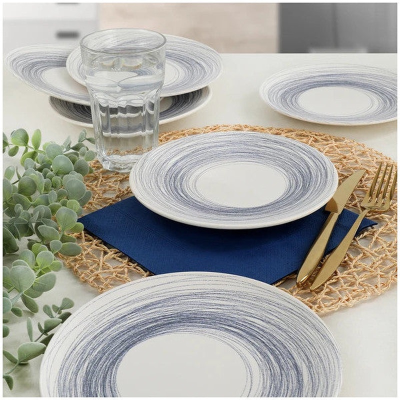 Keramika Keraart Round Line Cake Plate 20 Cm 6 Pieces - 18401