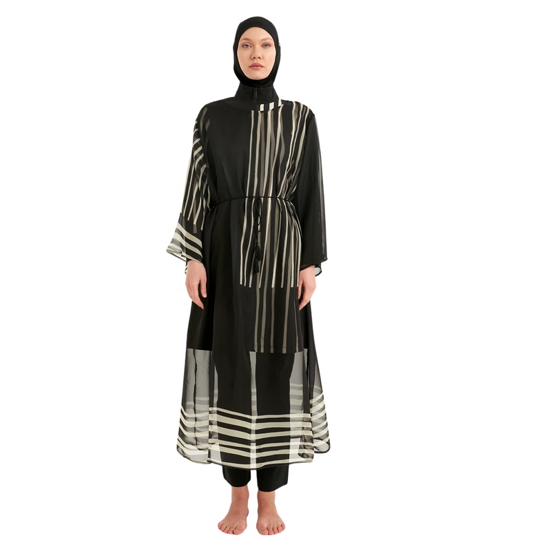 Marina Striped Chiffon Kimono  P2511