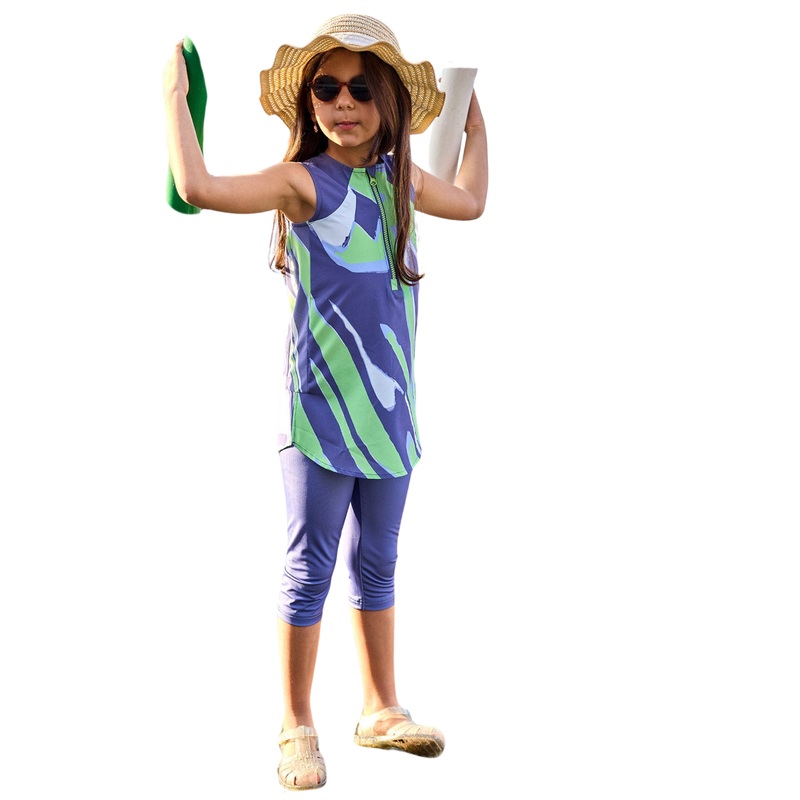 Marina Upf50+ Protected Girls' Modest Swimsuit - C2503