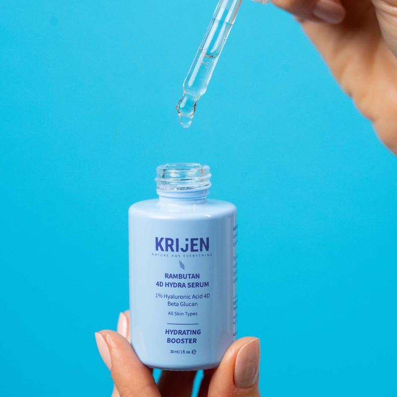 Rambutan 4D Hydra - Hyaluronic Acid Intensive Moisturizing Serum | Herbal Retinol + Beta Glucan + Pre/post Biotic