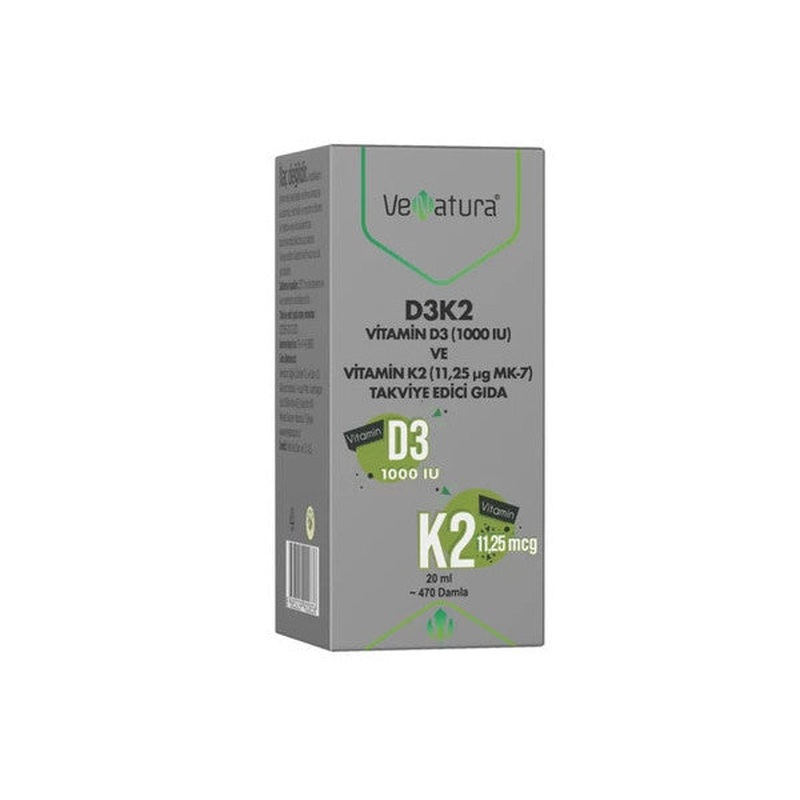 Venatura Vitamin D3 And K2 (11.25 Mcg Mk-7) Drop 20 Ml