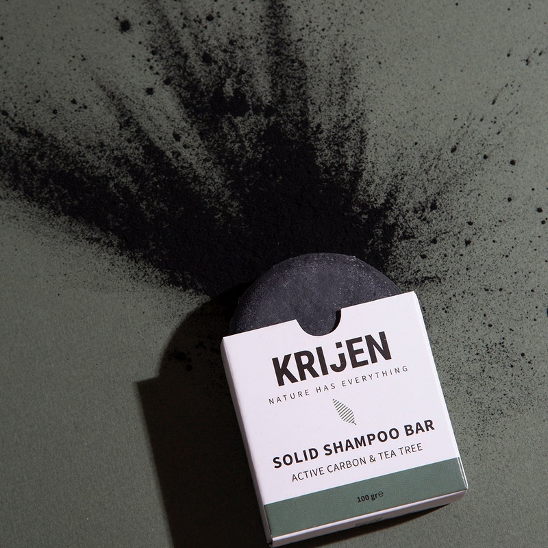 Activated Carbon & Tea Tree Solid Shampoo | Herbal Keratin + Vitamin E + Panthenol + Natural Oils