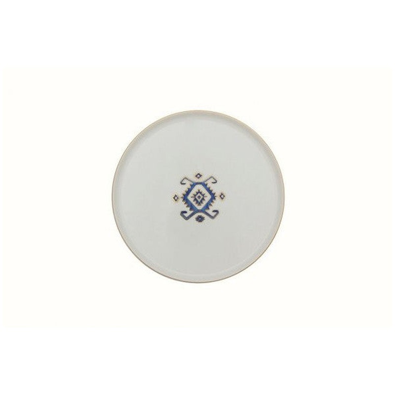 Arabesque Pattern Flat Plate 21cm