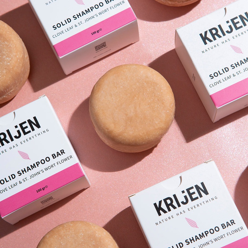 Clove & St. John's Wort Solid Shampoo | Herbal Keratin + Vitamin E + Panthenol + Natural Oils