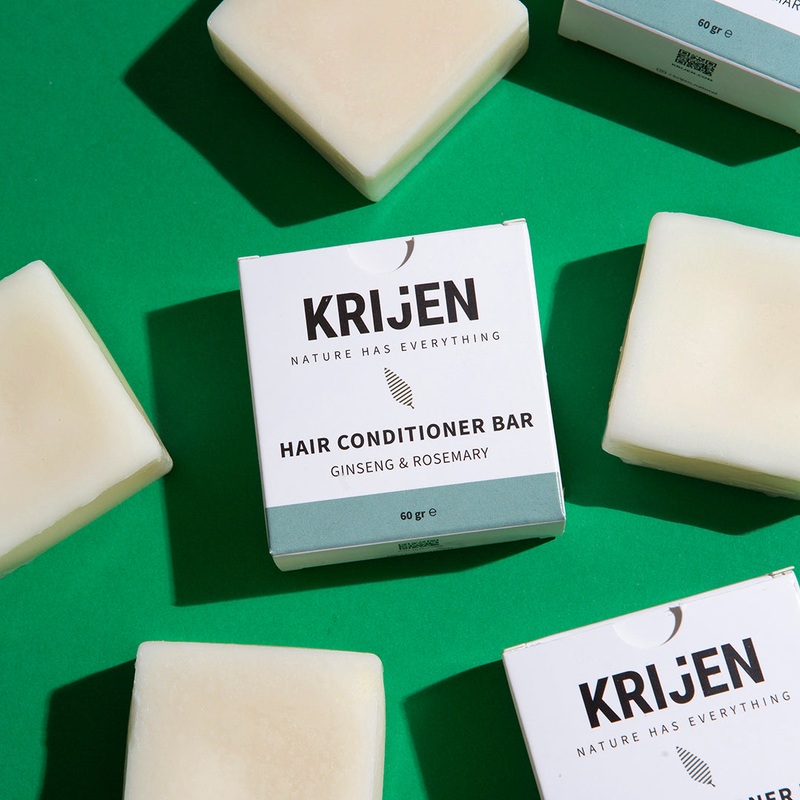 Ginseng & Rosemary Solid Conditioner | Squalane + Vitamin E + Panthenol