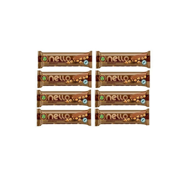 Kahve Dnyas Hazelnut Paste And Milk Chocolate With Whole Hazelnuts 33 Gr X 8 Pieces