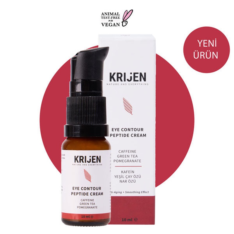 Peptide & Caffeine Brightening Eye Cream | Green Tea Extract + Pomegranate Extract + Mango Seed Oil