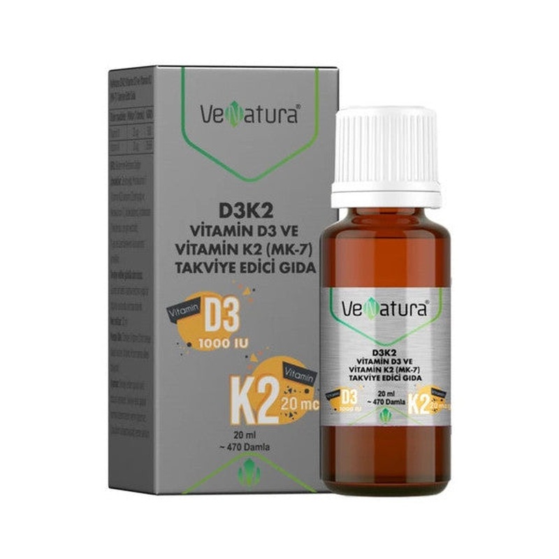 Venatura Vitamin D3K2 Mk7 Drops 20 Ml