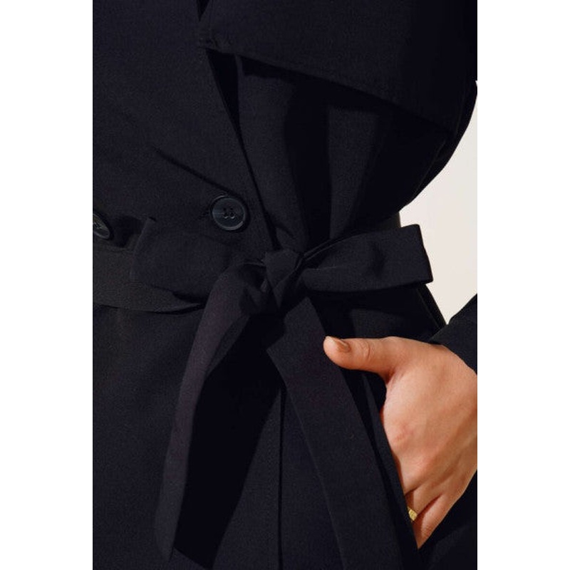 Belted Trench Black