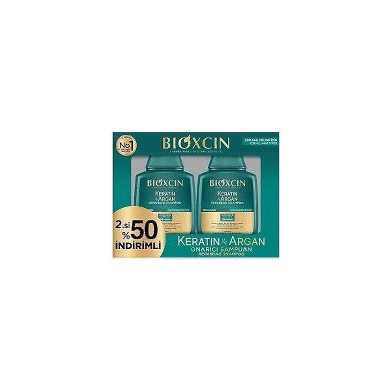 Bioxcin Argan Keratin Shampoo 300 + 300 Ml