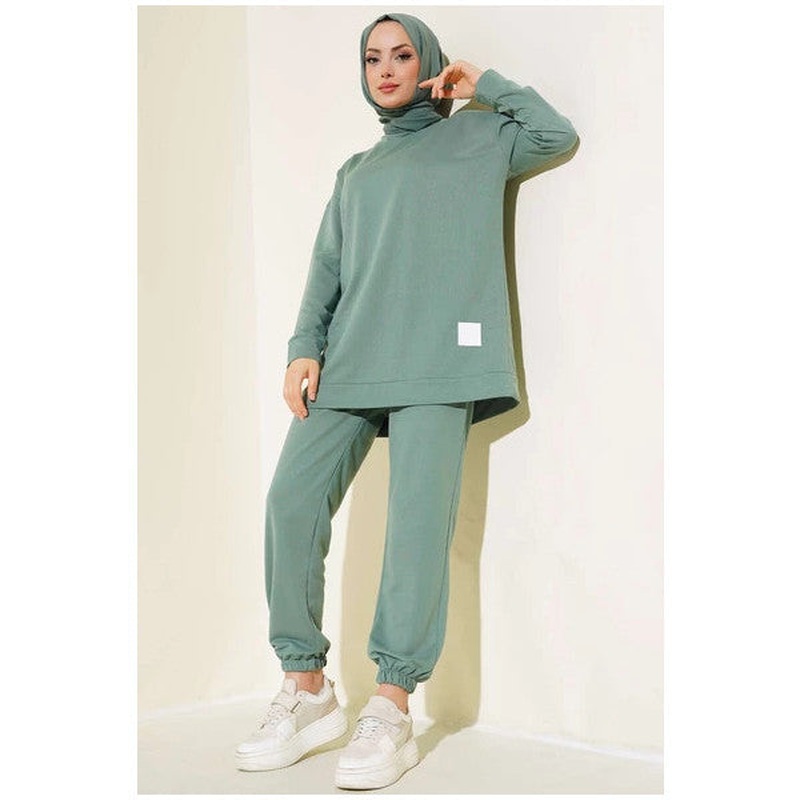 Crest Detailed Two Piece Suit