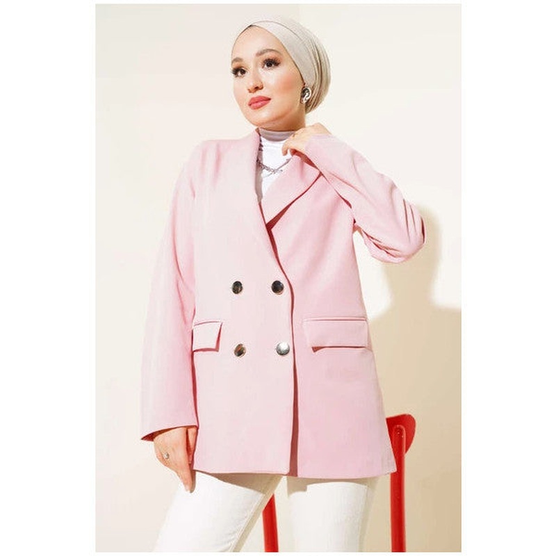 Four Button Jacket Pink
